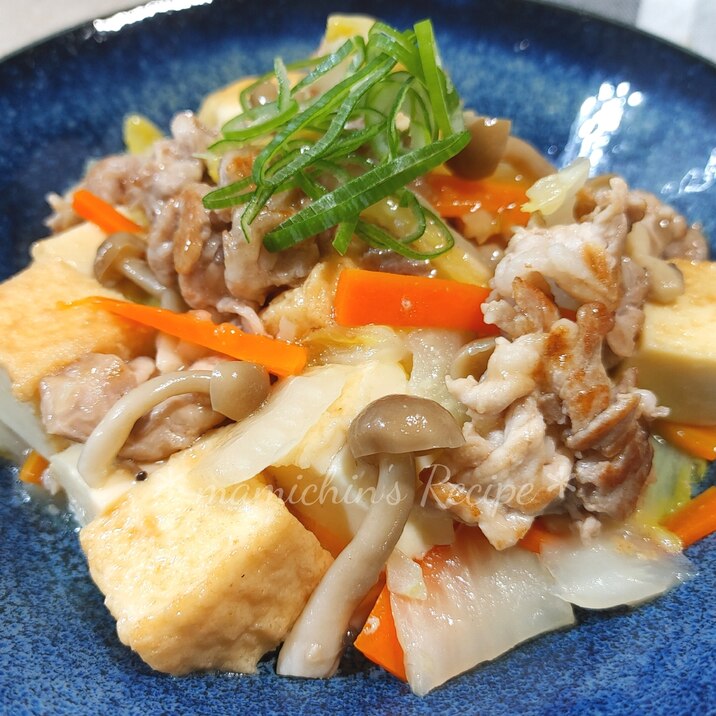 厚揚げの中華あんかけ塩炒め